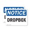 Signmission Dropbox, 14 in W x Rectangle, Vinyl Decal OS-2PACK-NS-D-1014-L-11567 - alternate 1